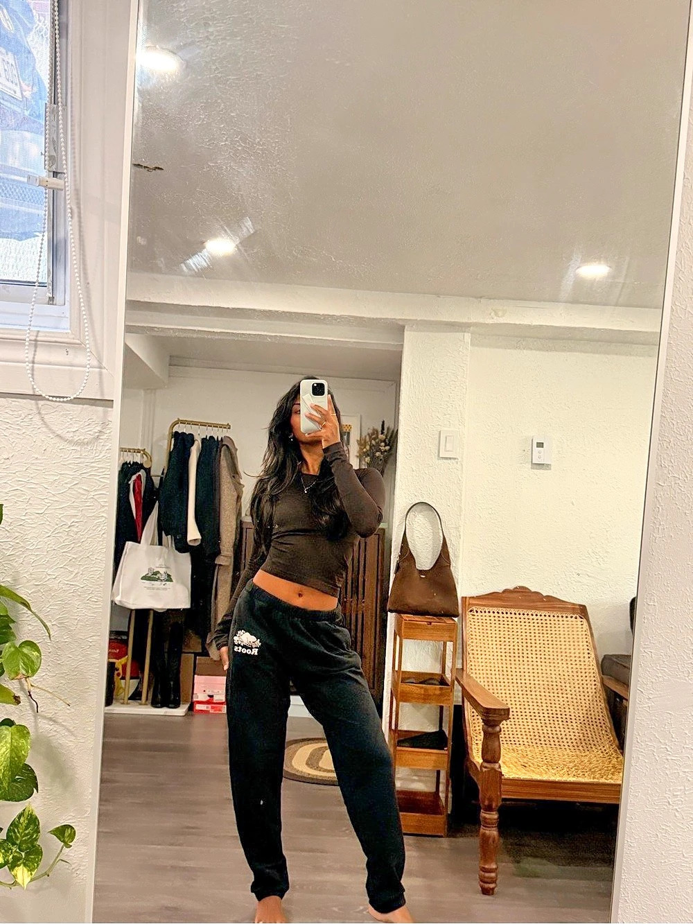 Roots Original Sweatpants Black Jogger Pants